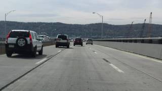 Tappan Zee Bridge northwestbound Early 2016 Construction Update [upl. by Wolsky275]