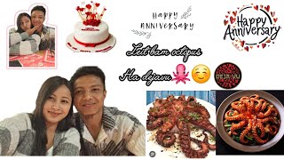 Bam octopus 🐙 ha dejavu  anniversary Celebrating 🍾  couple 💑vlog  SherilinKhongwarchannel [upl. by Bonucci800]