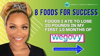 WEGOVY UPDATE 8 foods that helped me lose 20 pounds in 15 months [upl. by Lilias]