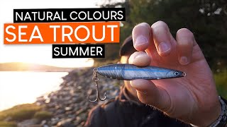 SEA TROUT fishing on the Swedish west coast NATURAL COLOUR lures work great in summer [upl. by Socram256]