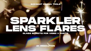 Sparkler Lens Flares  Real Sparkler Lens Flare Overlays 4K [upl. by Chema]