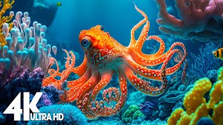 24 HOURS of 4K Underwater Wonders  Relaxing Music  The Best 4K Sea Animals for Relaxation [upl. by Trudi]