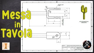 MESSA IN TAVOLA in Autodesk Inventor  IDW format  TUTORIAL  ITA [upl. by Nonnag]