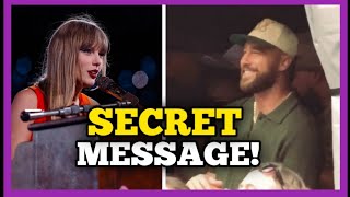 Taylor Swifts SECRET MESSAGE to Travis Kelce at Gelsenkirchen Eras Tour [upl. by Deborah]