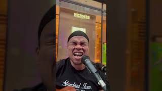 Hero  Mariah Carey artista cover streetbusker fabiorodrigues music buskingtalent [upl. by Hendon]