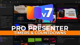 ProPresenter 7  Setup Timers on Props and Stage Display Layouts [upl. by Aia]