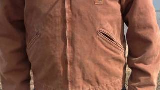 J97 Carhartt Sandstone Detroit Jacket  Getzscom [upl. by Hartman]