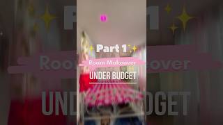 Room Makeover Under A Budget Part1 ✨ roomdecor roommakeover ashortaday [upl. by Annaehs]