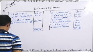 Partnership Death of a partner ISC Board 2015 Solved  Partnership Death  Mathur Sir Classes [upl. by Crockett]