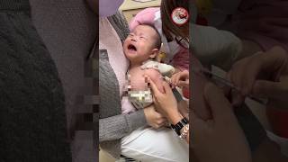 Baby 2 month age injection Crying at hospitalshorts [upl. by Ylloj]