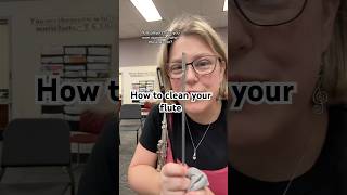 How do you clean your instrument banddirector flute fluteplayer cleaning band asmr howto [upl. by Stockmon]