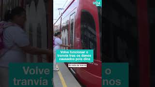 🌧️ DINA  VOLVE funcionar o TRANVÍA en VALENCIA tras os DANOS causados pola DINA [upl. by Osnerol]