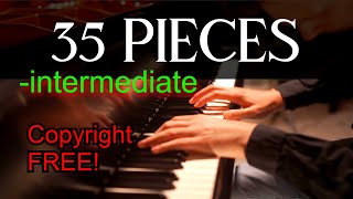 35 Intermediate Piano Ideas you MUST consider Copyright FREE  Sheet Music [upl. by Amanda]