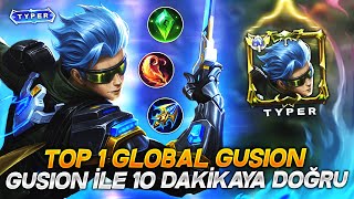 TOP 1 GLOBAL GUSION TYPER  GUSION ILE 10 DAKİKAYA DOĞRU 😵 [upl. by Harrus]