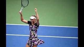 Kristie Ahn vs Elise Mertens  US Open 2019 R4 Highlights [upl. by Nosnehpets]