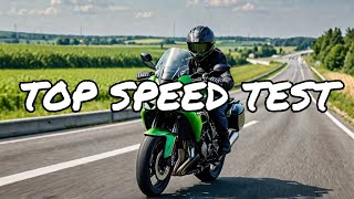 Kawasaki Versys 1000 Top Speed in German Autobahn motovlog [upl. by Orlanta]