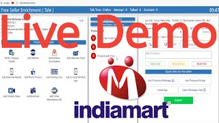 IndiaMART Live Demo 10  IndiaMART Freelance Live Demo  IndiaMART Tele Associates Live Demo [upl. by Hengel]