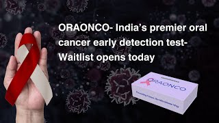 ORAONCO Indias premier oral cancer early detect test oralcancer cancerawareness cancertest [upl. by Janina965]