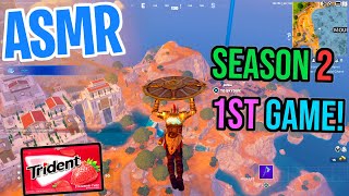 ASMR Gaming 😴 Fortnite 1st Season 2 Game Relaxing Gum Chewing 🎮🎧 Controller Sounds  Whispering 💤 [upl. by Zela]