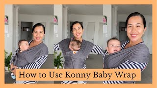 How to Use Konny Baby Wrap [upl. by Knepper]