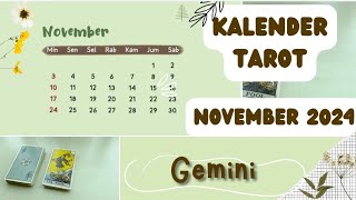 GEMINI🗓Kalender Tarot November 2024 ❗ [upl. by Lenneuq]