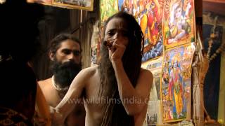 Hindu saints smoking ganja [upl. by Ayotahs]