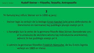 Rudolf Steiner – Filozofio Teozofio Antropozofio 3 [upl. by Lleoj]