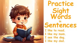 Sight Words Learn to Read Sight Words Sentences Basic Sight Word for kids Kindergarten Preschool ABC [upl. by Corella]