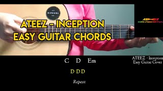 ATEEZ  Inception Easy Guitar Tutorial with Chords  Suin [upl. by Egiap52]