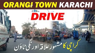 Karachi Nazimabad Town to Orangi Town Drive  Orangi Town Tour  Orangi Town Street View [upl. by Firooc]