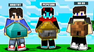 Minecraft Build Battle Habitat vs Pepesan vs ArArPlays [upl. by Nealy221]