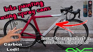 Bike Repaint Carbon Bicycle  Kuota Factor Carbon Road Bike  Samurai Paint Bosny Paint [upl. by Melentha]