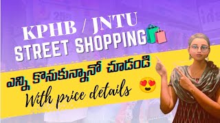 KPHB street shopping  JNTU street shopping Hyderabad kukatpallyviraltelugushoppingyoutube [upl. by Bierman719]