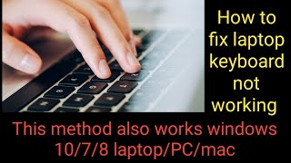 keyboard not working laptop windows 1078 [upl. by Assetak]