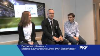 PKF Secondee Interview  Melanie Levy amp Eric Lowe PKF EisnerAmper [upl. by Kelley]