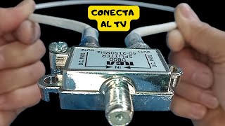 COLOCAS 1 Splitter en el Televisor y ABRE todos los canales GRATIS En la TV [upl. by Ahsemal]