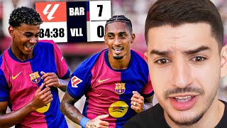 Barcelona HUMILIATED Real Valladolid Barca 70 Valladolid Reaction [upl. by Pilloff]