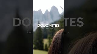 Dolomites in October Autumn Cinematic Vlog with Sony ZVE1 [upl. by Annaed]