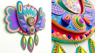 DIY Happy Wall Art Create Colorful Decorations with Paper Cardboard amp Foamiran [upl. by Ware]