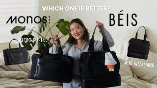 BÉIS vs MONOS  Bag Review  Comparison [upl. by Dara]