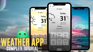 Weather App Android Studio  Android Studio Project  API Integration Location Services [upl. by Herriott934]