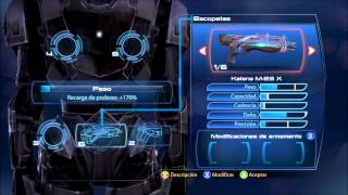 Mass Effect 3 Mejora un arma al maximo nivel 10 [upl. by Benil]