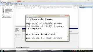 Guida su come quotFormattarequot un hard disk o una memoria flash da quotGestione Computerquot [upl. by Afnin]