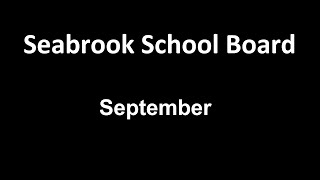 Seabrook NH School Board Meeting September 2024 [upl. by Carmel]