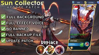 Script Skin Sun Collector No Password  Full Effect amp Voice  Update Patch Terbaru 2024  MLBB [upl. by Werdma]