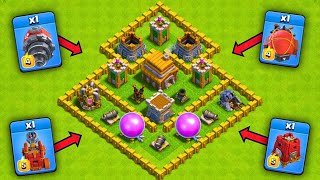 MAX Th5 Vs All SIEGE MACHINES In Clash of Clans [upl. by Jaala645]