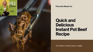 Effortless Instant Pot Braised Chuck Roast  Perfect For Tacos And More  Episode 87 [upl. by Rorke30]