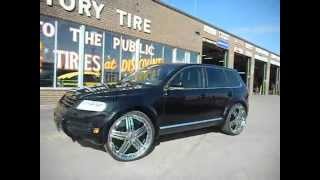 ABT TOUAREG ON 26quot DUB DELUSION FLOATERS  DONE BY FACTORY TIRE amp RUBBER 4167441414 [upl. by Murial432]