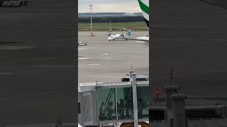 Luxair propeller plane at Prague AirPort [upl. by Krum]