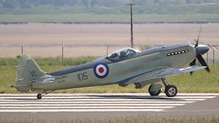 Stunning Supermarine Seafire Engine Test and TakeOff Liverpool BoA80 [upl. by Eimmac]